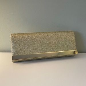 Lulu Townsend Gold Shimmer Clutch